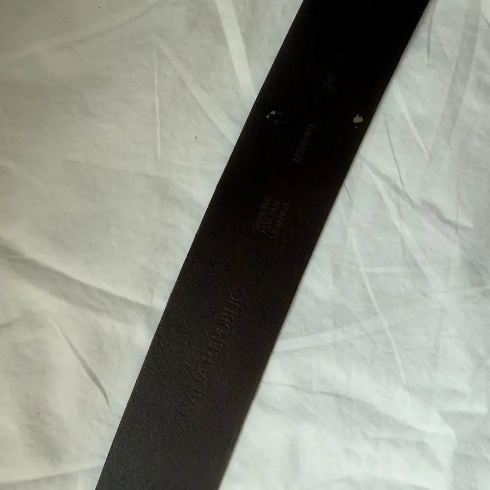 Banana Republic Genuine Italian Leather Belt Brown Brass Buckle Small